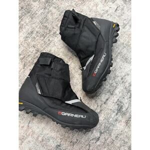 LG Louis Garneau Klondike Men's size US 12.5 Winter Biking Shoes Boots Boa Black